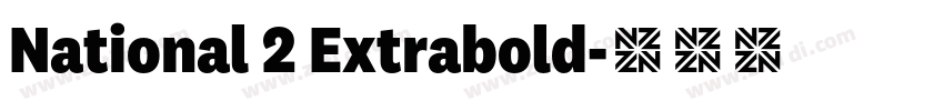 National 2 Extrabold字体转换